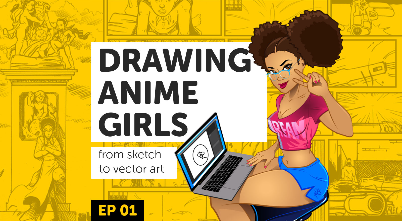 Drawing Anime Girls Ep 1