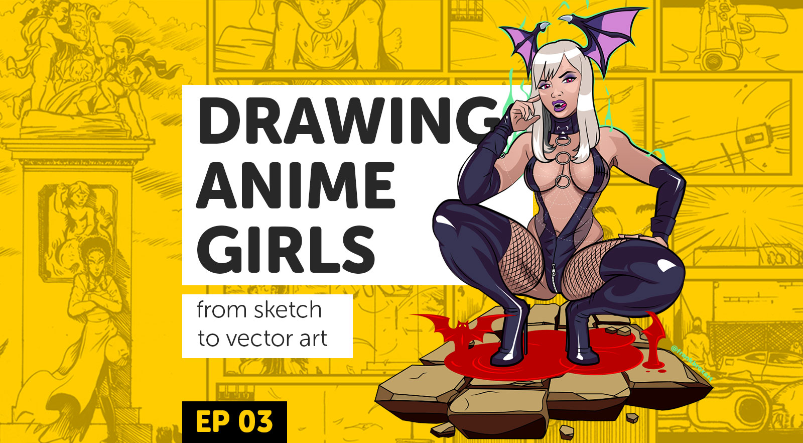 Drawing Anime Girls Ep 3